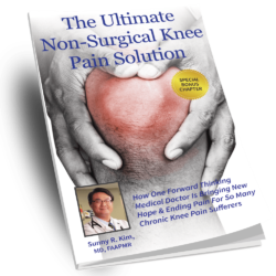 The Ultimate non-surgical knee pain solution book by Dr. Sunny Kim