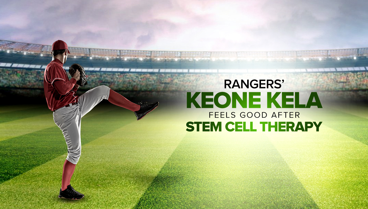 Ranger's Keone Kela Feels good after stem cell therapy