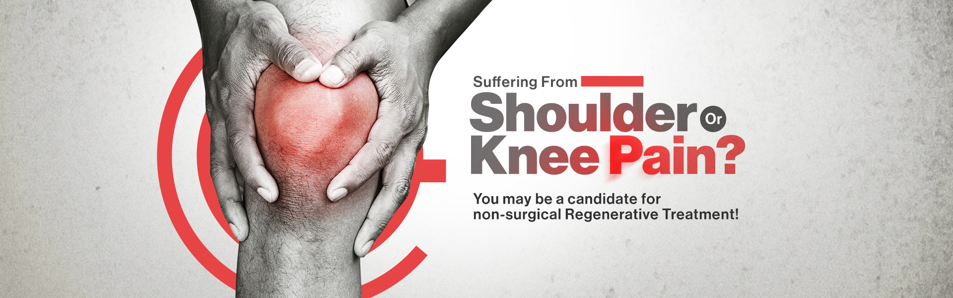 Suffering from Shoulder or knee pain? You may be a candidate for non-surgical regenerative treatment