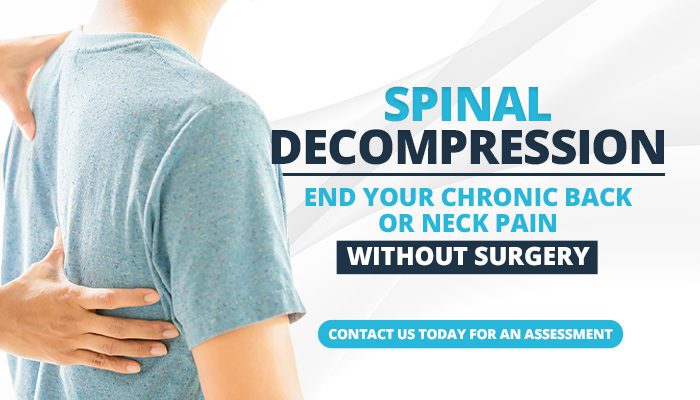 Spinal Decompression - End your chronic back or neck pain without surgery - button for contact us today for an assessment